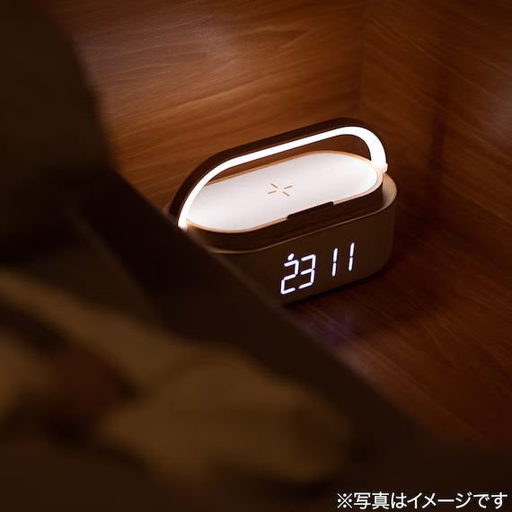 【送料無料】置くだけでスマホ充電｜LED多機能ナイトライト WL21LBR