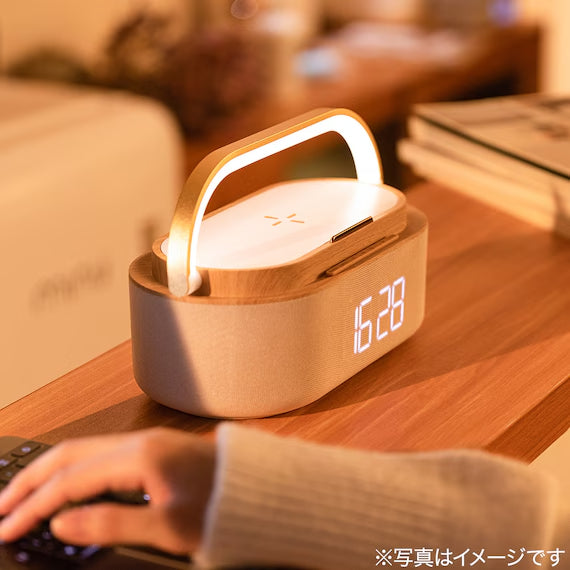 【送料無料】置くだけでスマホ充電｜LED多機能ナイトライト WL21LBR